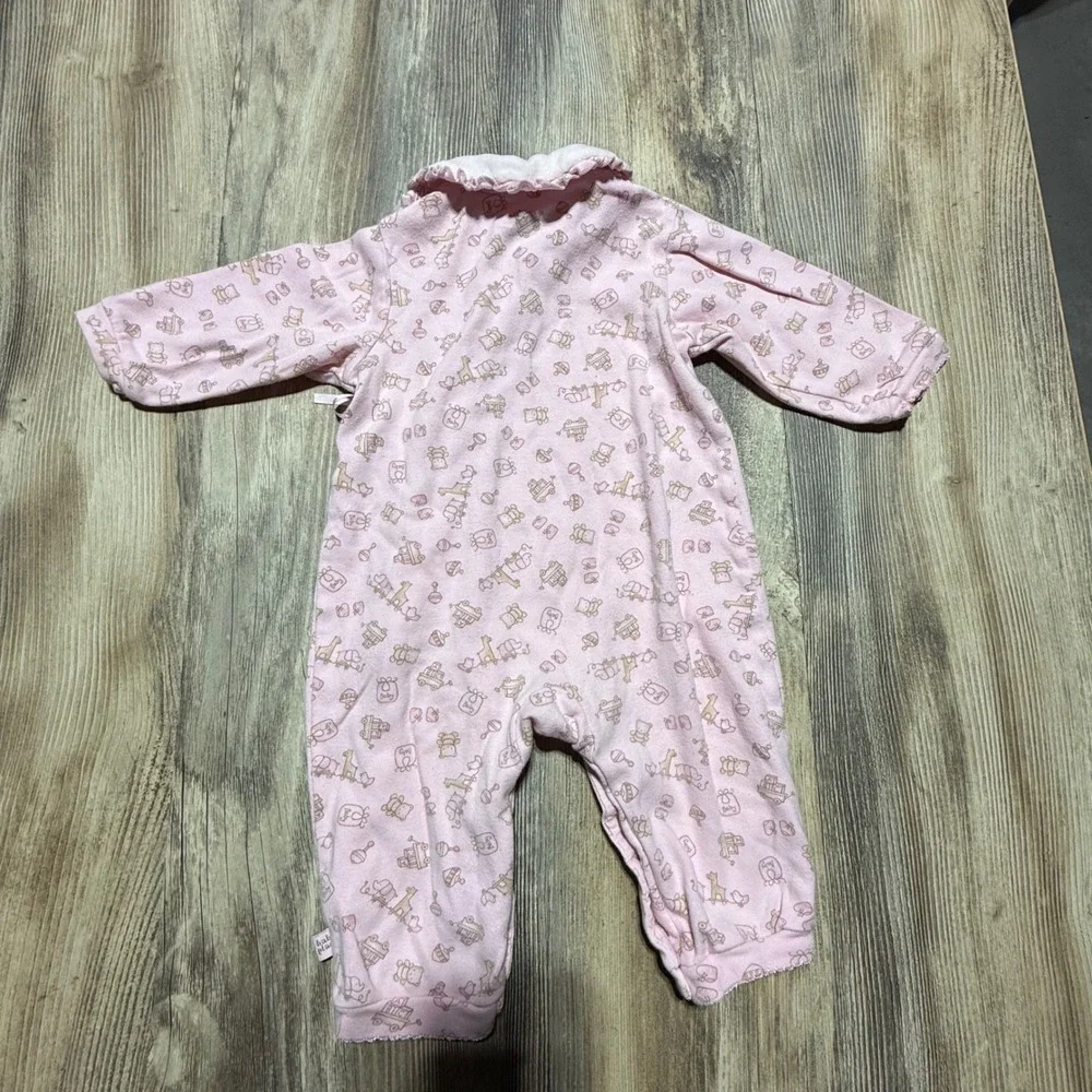 Vintage The Children's Place Pink Nursery Print Sleeper Cottagecore